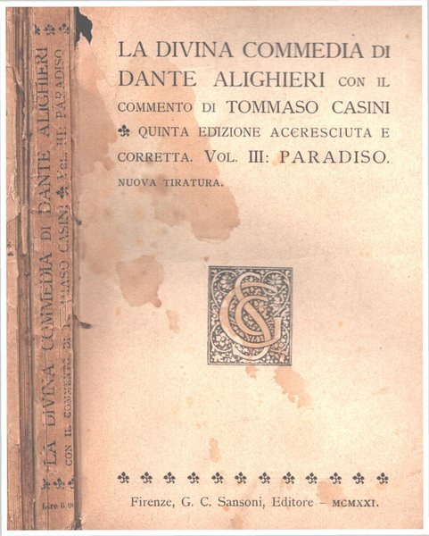 La Divina Commedia vol.II III
