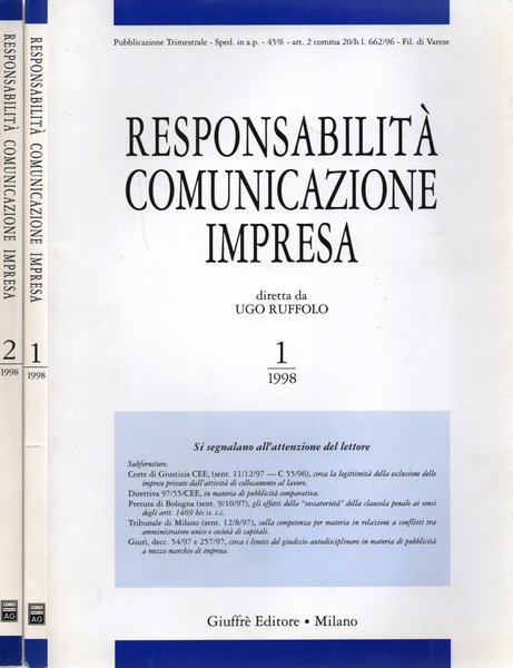 Responsabilità, Comunicazione, Impresa - 1998