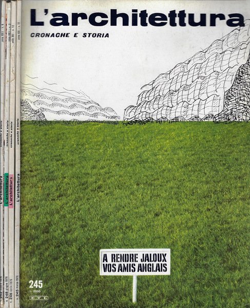 L'architettura cronache e storia anno 1976 N. 245, 246, 248, …