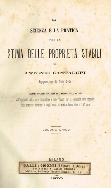 STIMA DELLE PROPRIETA' STABILI