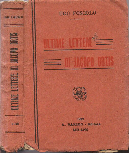 Ultime lettere di Jacopo Ortis | Immagine principale