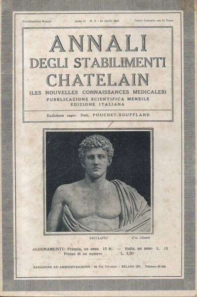 Annali degli Stabilimenti Chatelain (Les nouvelles connaissances medicales)
