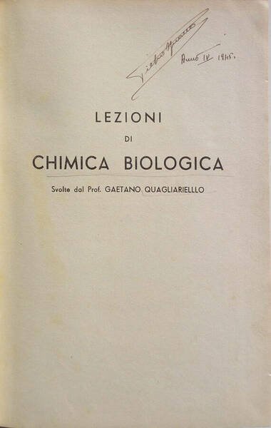 Lezioni di Chimica Biologica