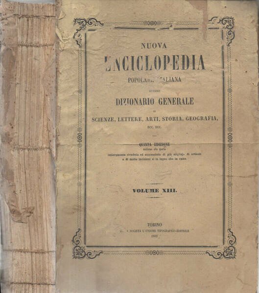 Nuova Enciclopedia popolare italiana ovvero Dizionario generale di scienze, lettere, arti, storia, geografia