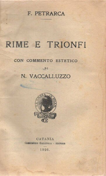 Rime e trionfi