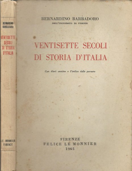 Ventisette secoli di storia d'Italia | Immagine principale
