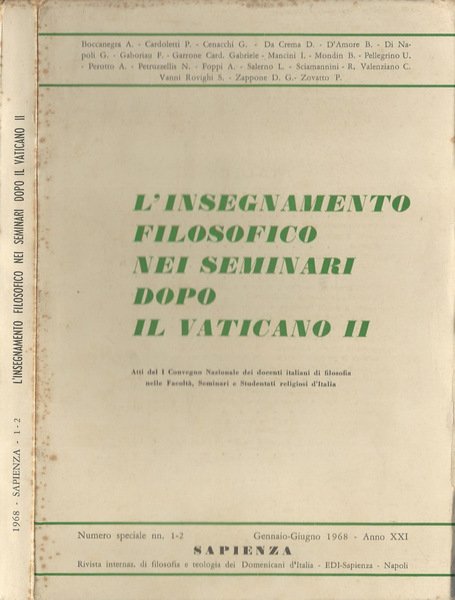 Sapienza Anno XXI-N° 1-2 | Immagine principale