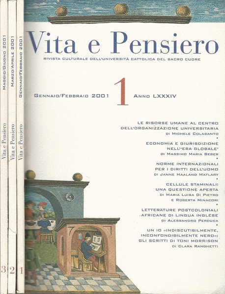 Vita e Pensiero Anno LXXXIV-N° 1, 2, 3