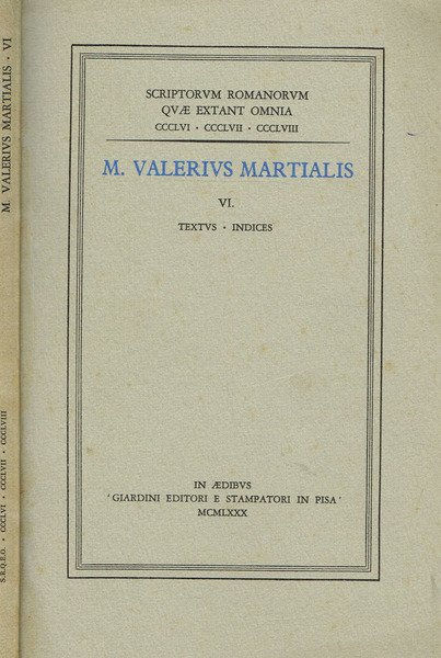 TEXTUS. INDICES. VOL. VI | Immagine principale