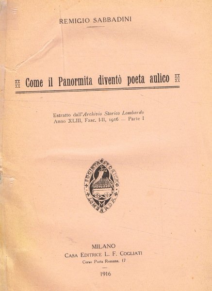 COME IL PANORMITA DIVENTO' POETA AULICO | Immagine principale