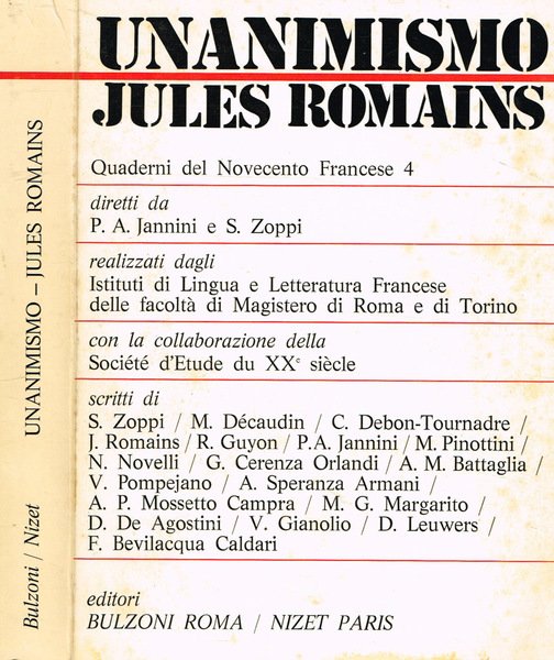UNANIMISMO. JULES ROMAINS