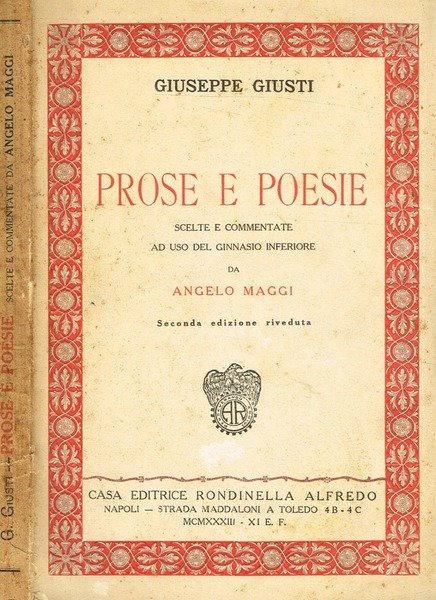 PROSE E POESIE