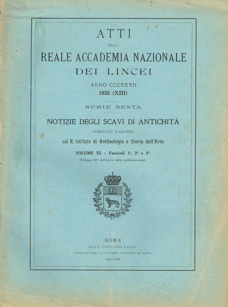 ATTI DELLA REALE ACCADEMIA NAZIONALE DEI LINCEI ANNO CCCXXXII SERIE …