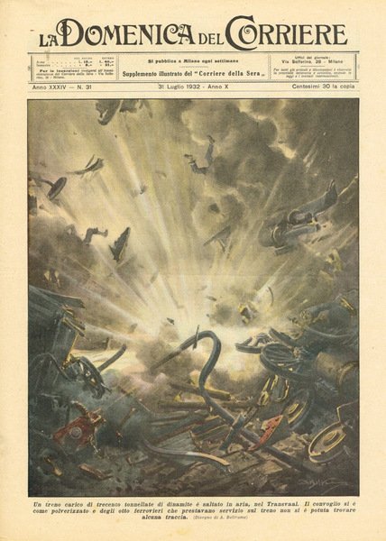 La Domenica del Corriere anno XXXI n.31, 1932 | Immagine principale