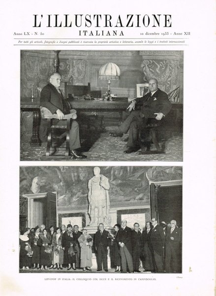 L'Illustrazione Italiana anno LX n.50, 1933