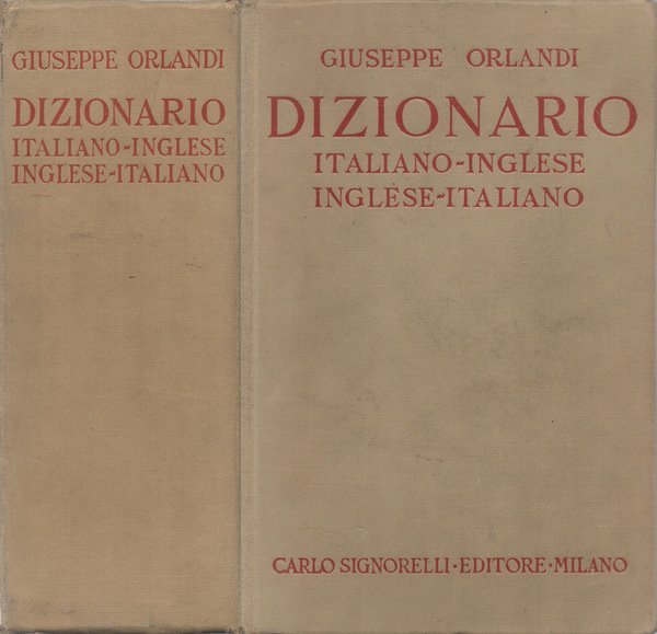 Dizionario Italiano-Inglese; Inglese-Italiano