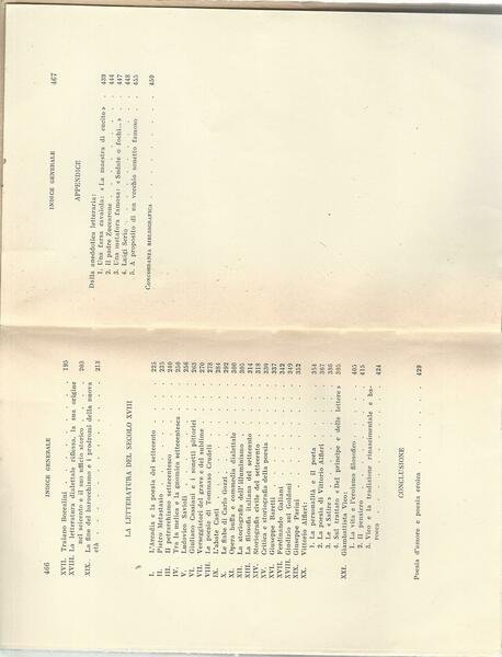 La letteratura italiana Vol.II