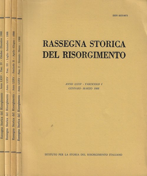 Rassegna Storica del Risorgimento Anno LXXV- 1988
