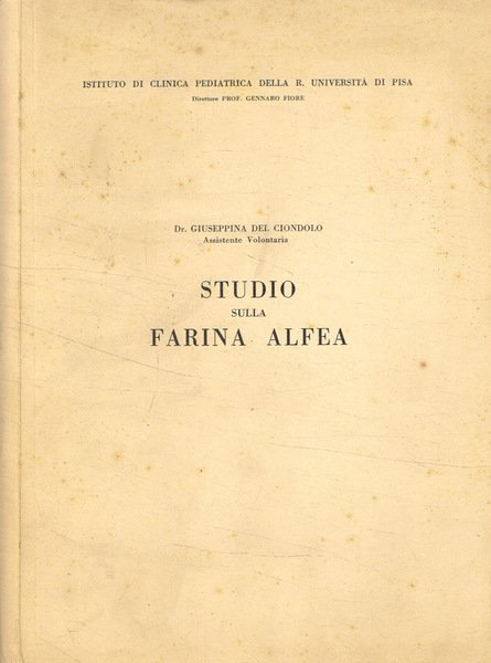 Studio sulla farina alfea