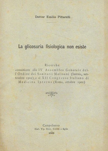 La glicosuria fisiologica non esiste
