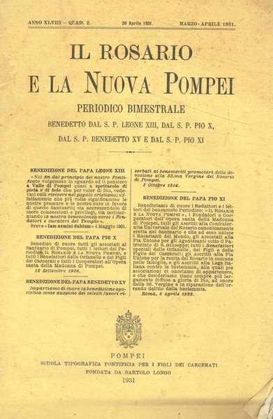 Il rosario e la nuova Pompei. Periodico bimestrale, n.2, marzo-aprile …