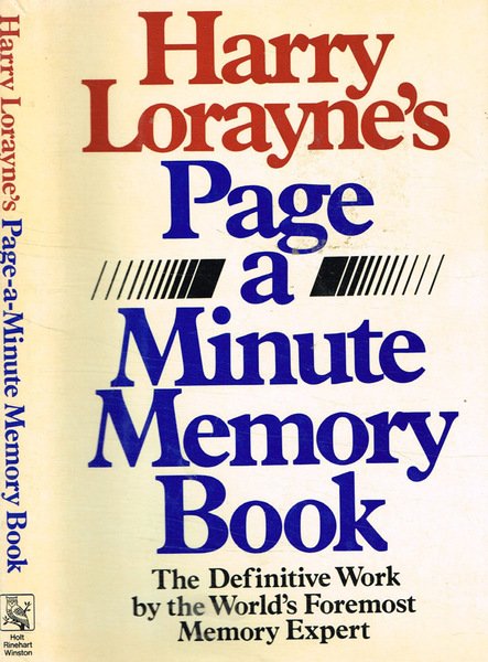 Harry Lorayne's Page a minute memory book