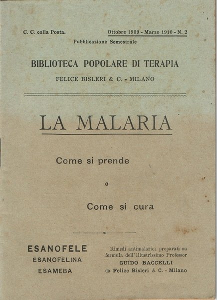 La malaria Come si prende e Come si cura