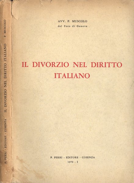 Il divorzio nel diritto italiano