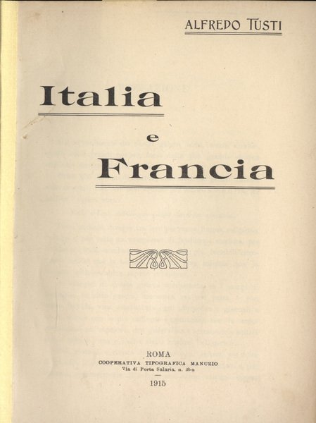 Italia e Francia | Immagine principale
