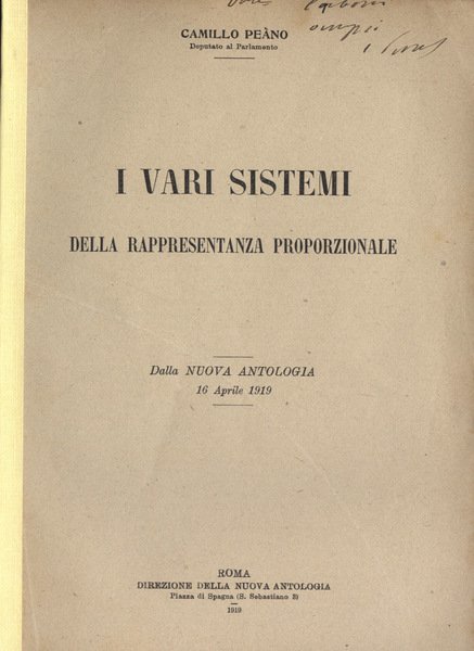 I vari sistemi della rappresentanza proporzionale | Immagine principale