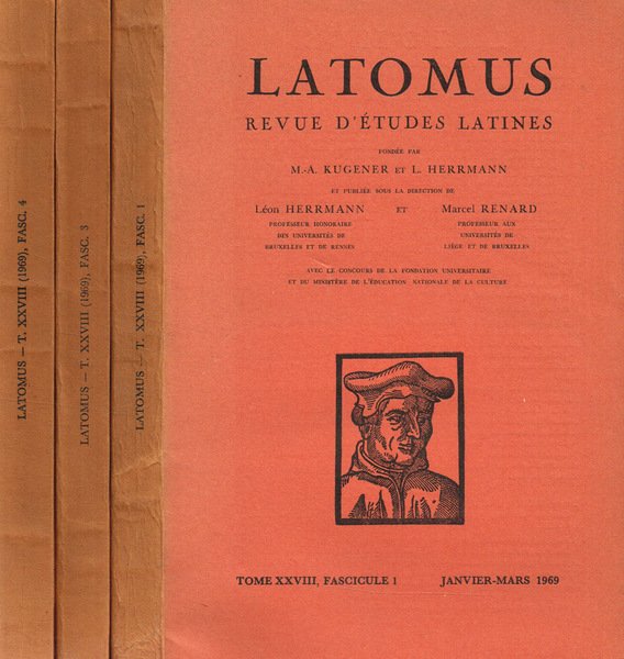 LATOMUS. REVUE D'ETUDES LATINES tome XXVIII | Immagine principale