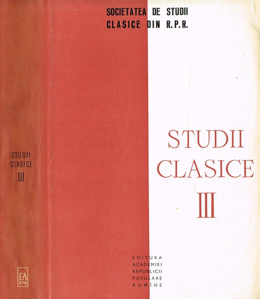 STUDII CLASICE vol.III | Immagine principale