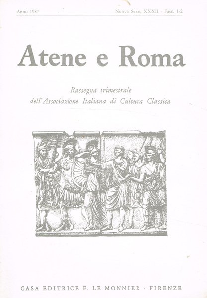 ATENE E ROMA anno XXXII n.s. fasc.1-2