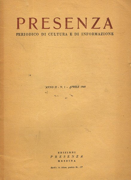 PRESENZA anno II vol.II | Immagine principale