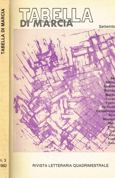 TABELLA DI MARCIA n.3 anno III fasc.4