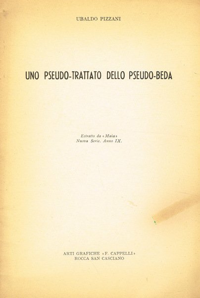 UNO PSEUDO-TRATTATO DELLO PSEUDO-BEDA