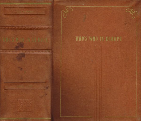 WHO'S WHO IN EUROPE 1964-1965