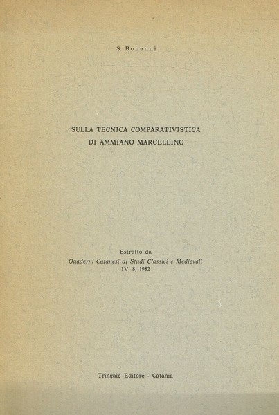 SULLA TECNICA COMPARATIVA DI AMMIANO MARCELLINO