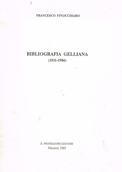 BIBLIOGRAFIA GELLIANA