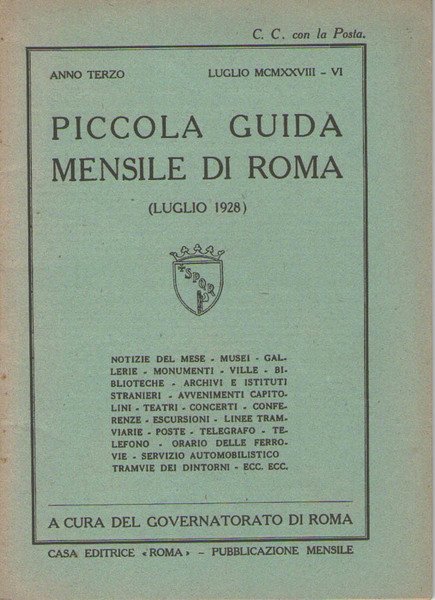 Piccola guida mensile di Roma