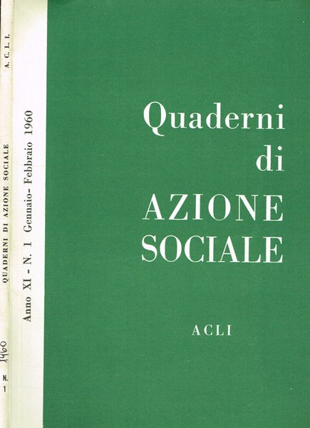 Quaderni di Azione Sociale. Rivista bimestrale anno XI n.1 | Immagine principale