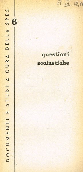 QUESTIONI SCOLASTICHE | Immagine principale