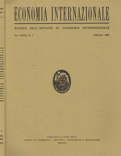 ECONOMIA INTERNAZIONALE vol. XXXVI anno 1