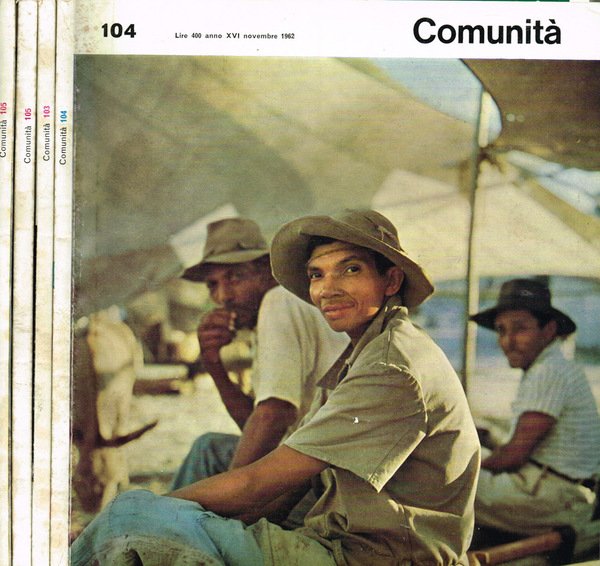 COMUNITA' anno XVI n. 103 104 105 | Immagine principale