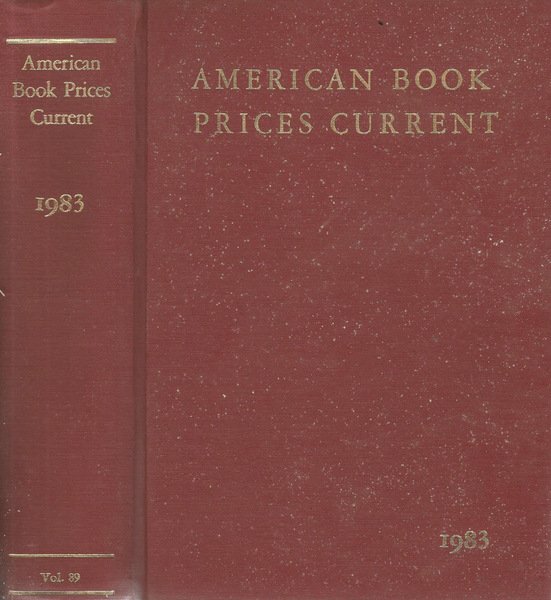 American Book Prices Current 1983