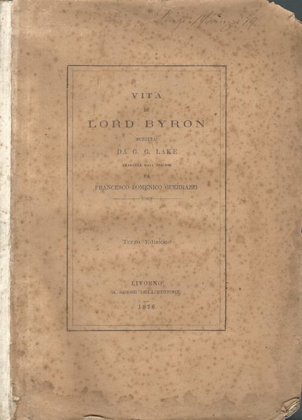 Vita di Lord Byron