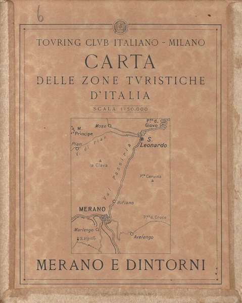 Carta delle zone turistiche d'Italia. Merano e dintorni