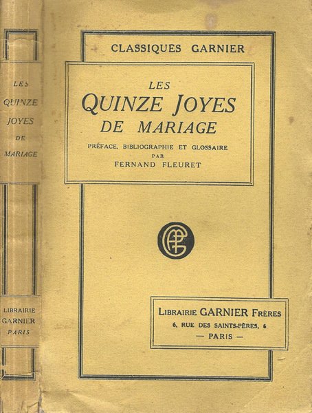 Les Quinze Joyes de Mariage | Immagine principale