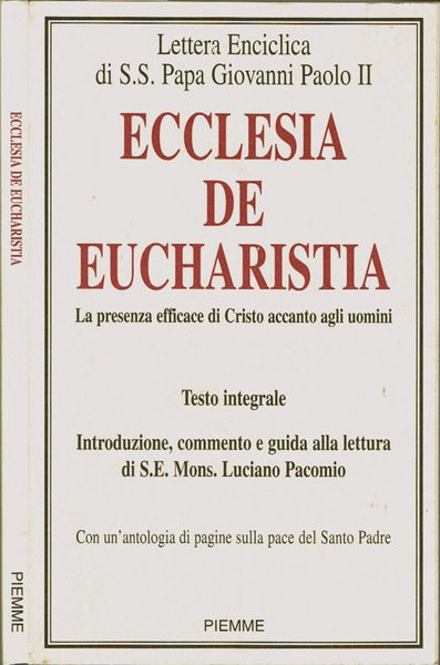 Lettera Enciclica di S. S. Papa Giovanni Paolo II: Ecclesia …