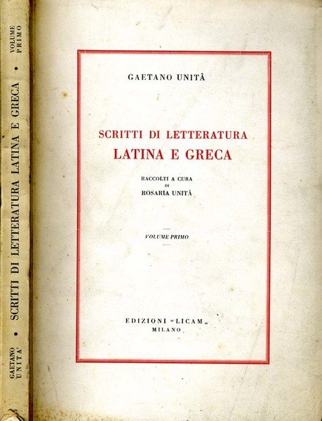 Scritti Di Letteratura Latina E Greca | Immagine principale